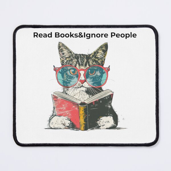 Item preview, Vintage Retro Cat Reading Book Lover Gift T-Shirt designed and sold by TrendyGalaxy.