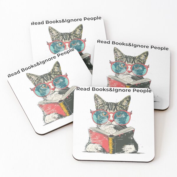 Item preview, Vintage Retro Cat Reading Book Lover Gift T-Shirt designed and sold by TrendyGalaxy.