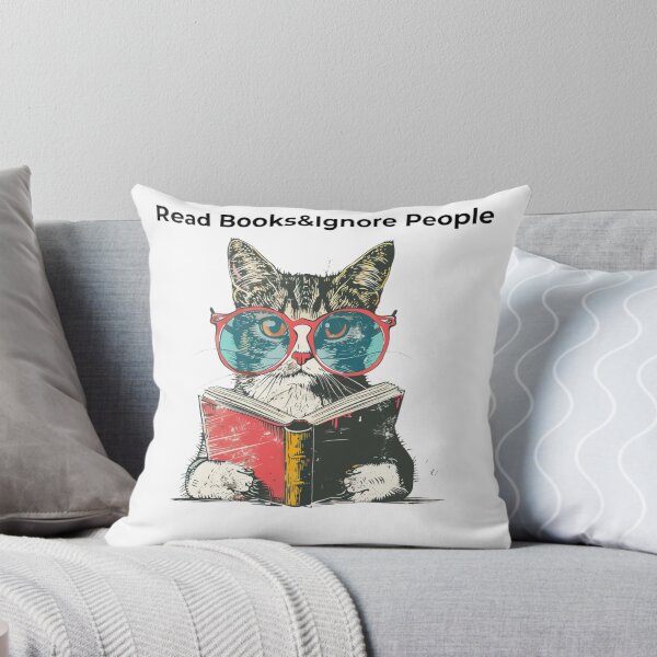 Item preview, Vintage Retro Cat Reading Book Lover Gift T-Shirt designed and sold by TrendyGalaxy.