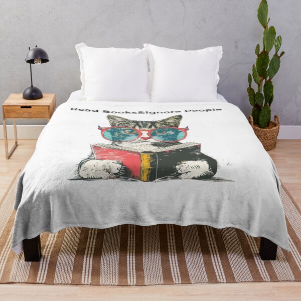 Item preview, Vintage Retro Cat Reading Book Lover Gift T-Shirt designed and sold by TrendyGalaxy.