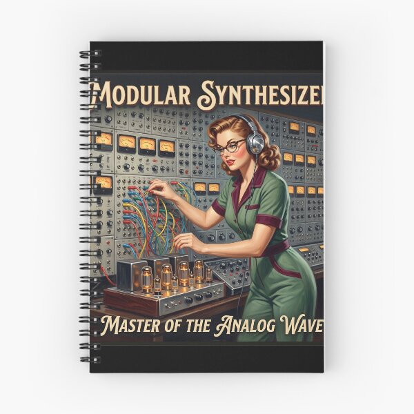 Item preview, Modular Synthesizer Patch Cable Analog Pin-Up designed and sold by ThirdShiftLab.