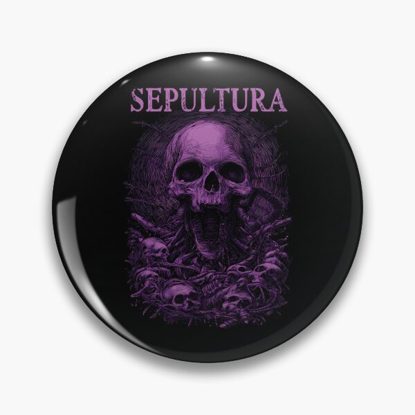 Item preview, Sepultura Chaos A.D. Purple Thrash Metal Skull designed and sold by TSKSHOPPING.
