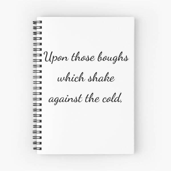Item preview, “Upon those boughs which shake against the cold,” - handwriting black designed and sold by ariksworld.