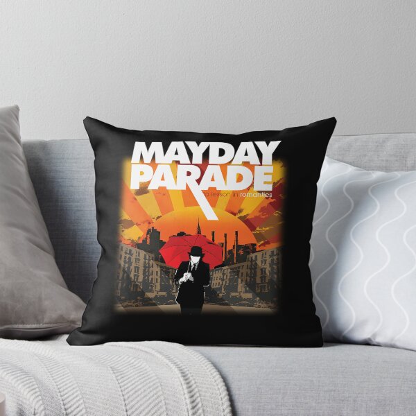Item preview, Man In Suit Holding Red Umbrella In Front Of City Skyline At Sunset designed and sold by HPier.