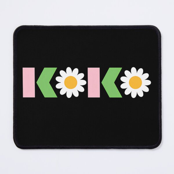 Item preview, Letters With White Daisy Flowers On Black Background designed and sold by PontoImagem.
