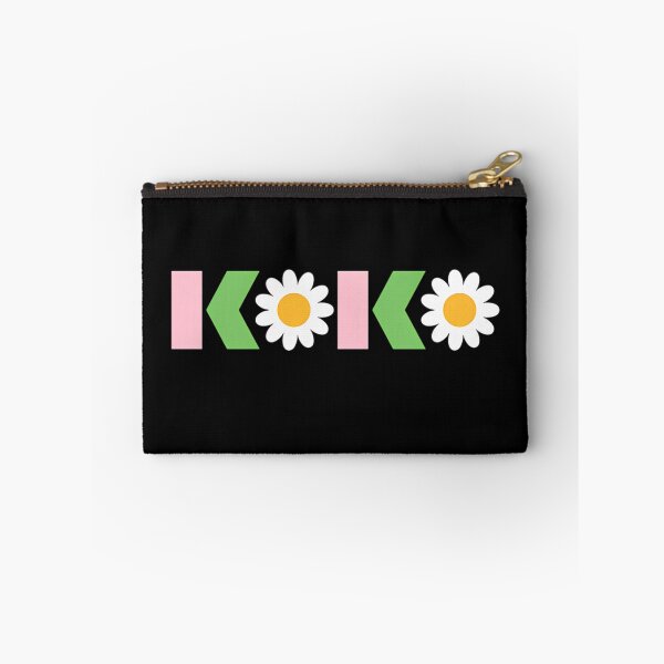 Item preview, Letters With White Daisy Flowers On Black Background designed and sold by PontoImagem.