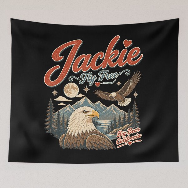 Item preview, Fly Free Jackie Bald Eagle Family Forever Queen Memorial designed and sold by HaytamShop.