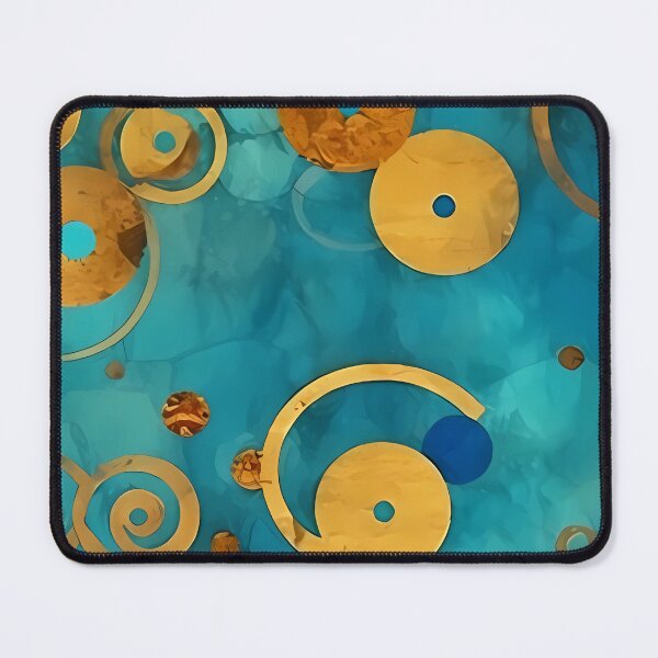 Item preview, Minimal Gold Rings on Aqua Wash designed and sold by RAGANADesign.