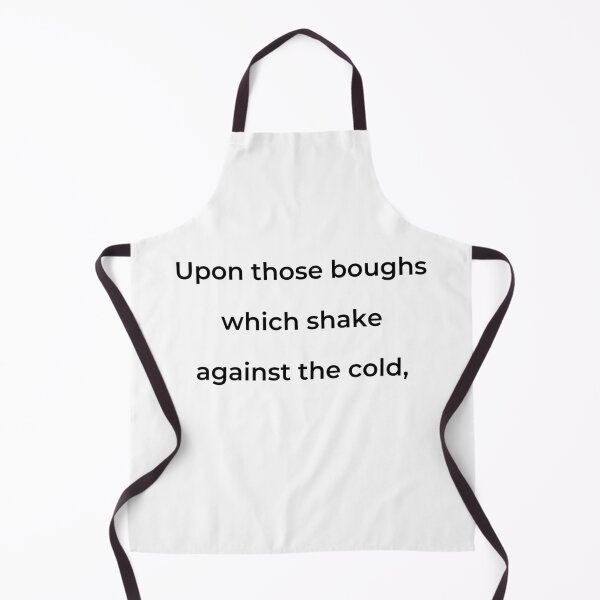 Item preview, “Upon those boughs which shake against the cold,” - print black designed and sold by ariksworld.