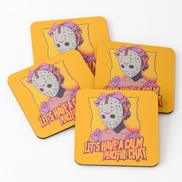Item preview, Let’s Have a Really Calm Halloween Chat — Cute Slasher Horror designed and sold by Twisted Tales by Dr. Agu.