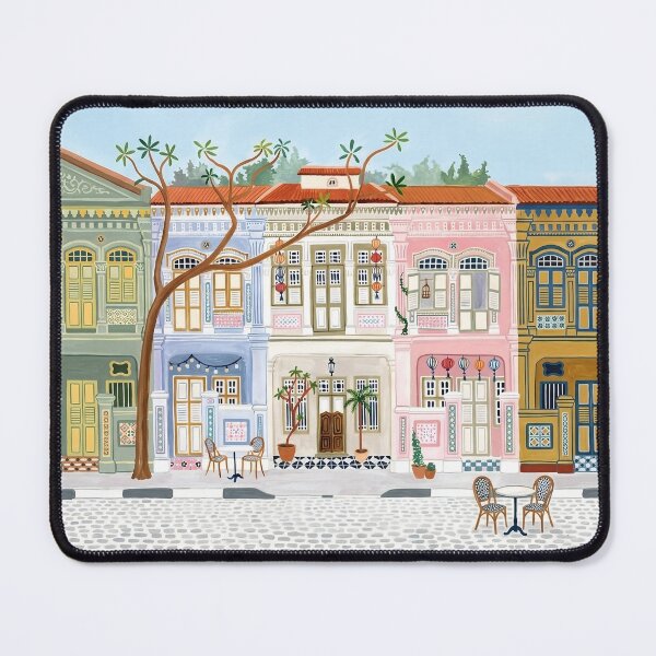 Item preview, Peranakan houses, Singapore designed and sold by POSTERIOCREW.