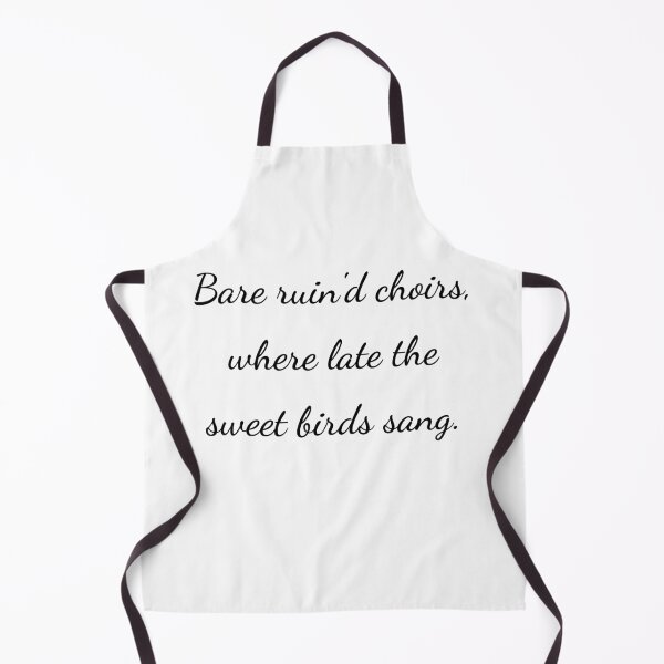 Item preview, “Bare ruin’d choirs, where late the sweet birds sang.” - handwriting black designed and sold by ariksworld.