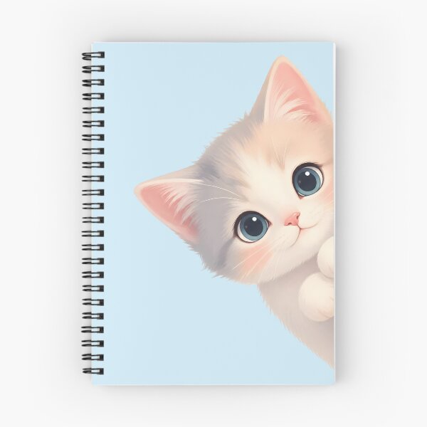 Item preview, Cute White Cat Kawaii Kitten designed and sold by naragon4289.