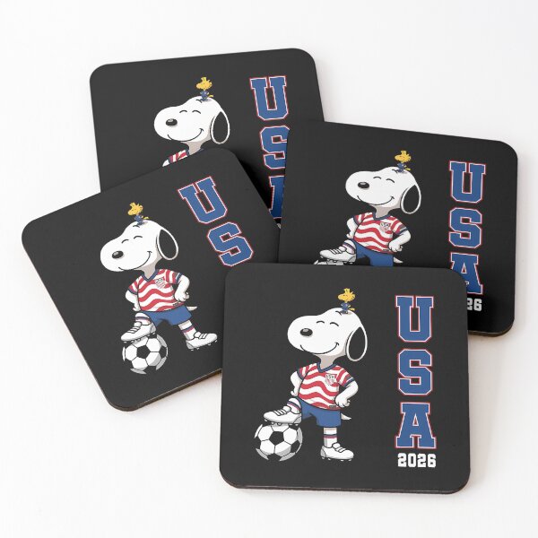 Item preview, Usa Soccer Snoopy And Woodstock designed and sold by Nahkolahmom.