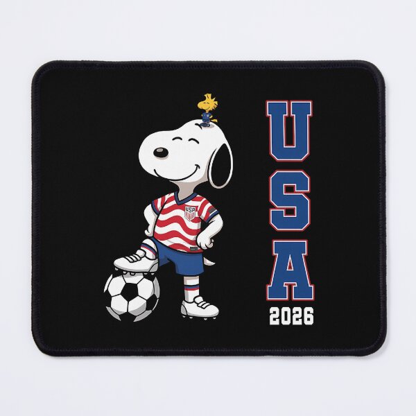 Item preview, Usa Soccer Snoopy And Woodstock designed and sold by Nahkolahmom.
