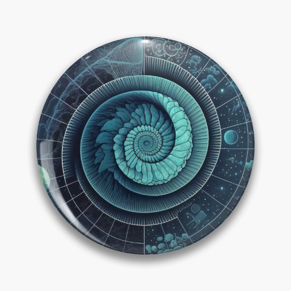 Item preview, Teal Ammonite Infographic Circular Chart designed and sold by RAGANADesign.