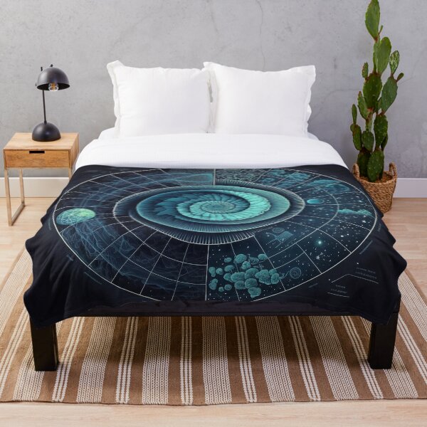 Item preview, Teal Ammonite Infographic Circular Chart designed and sold by RAGANADesign.