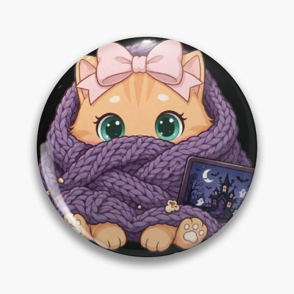 Item preview, Cute Cozy Blanket Cat Popcorn Movie Night designed and sold by Luna's World - Moody Vibes Studio.