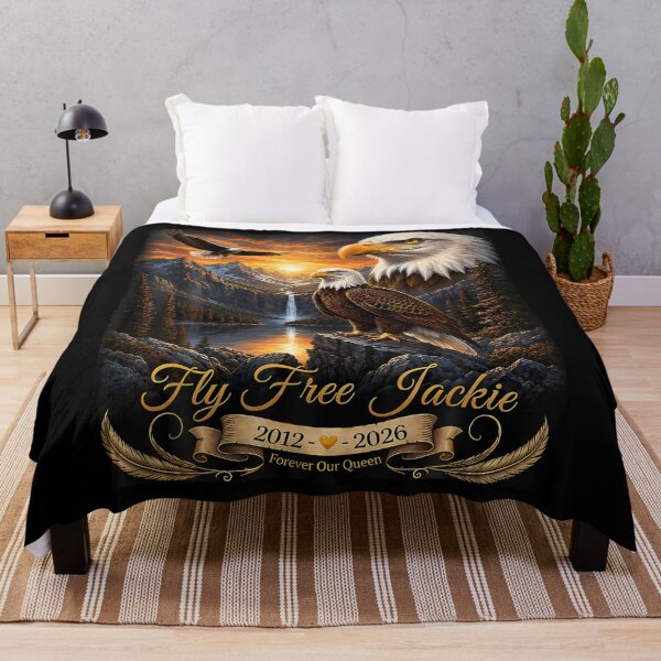 Item preview, Fly Free Jackie Big Bear Bald Eagle Memorial Tribute designed and sold by HaytamShop.