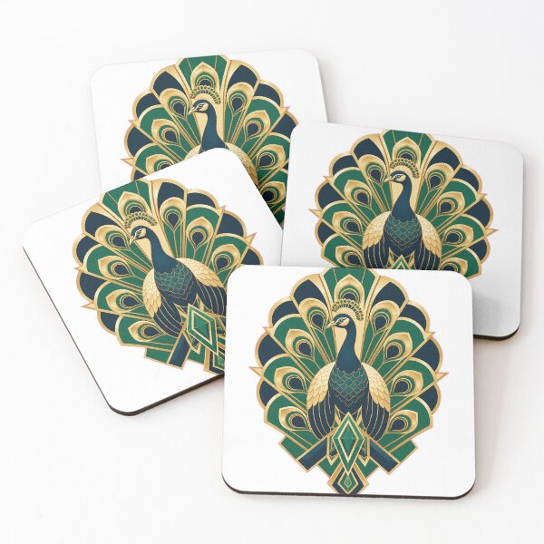 Item preview, Elegant Art Deco peacock designed and sold by CalipZO.