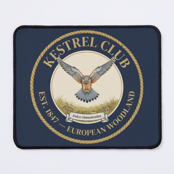 Item preview, Kestrel Club Vintage Badge European Woodland Bird designed and sold by CalmCapy Co.