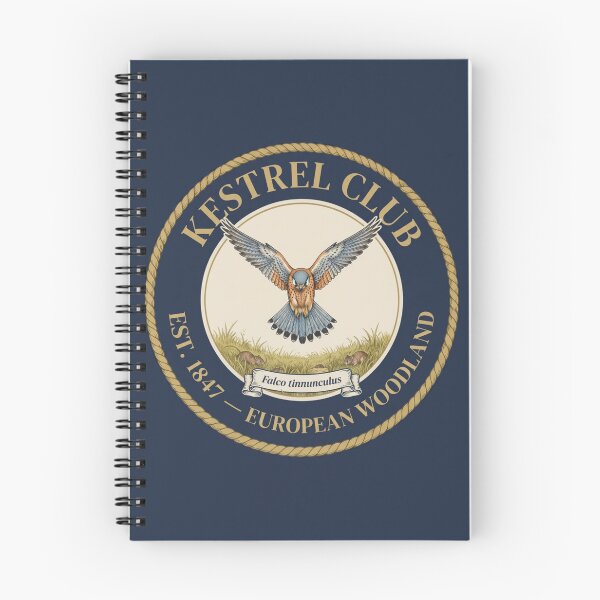 Item preview, Kestrel Club Vintage Badge European Woodland Bird designed and sold by CalmCapy Co.