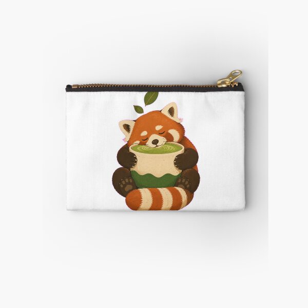 Item preview, Sleeping red panda with matcha designed and sold by CalipZO.