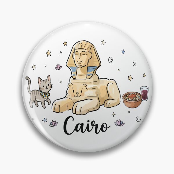 Item preview, Cute Sphinx Cairo Egypt Doodle Art designed and sold by RamyGallery.