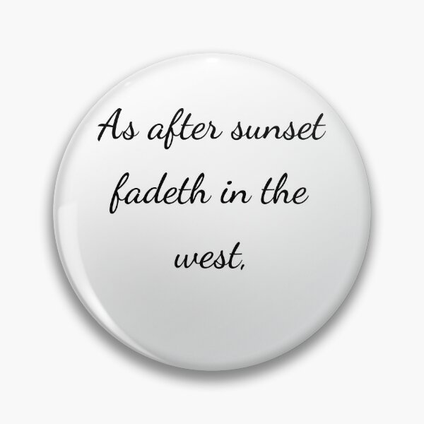 Item preview, “As after sunset fadeth in the west,” - handwriting black designed and sold by ariksworld.