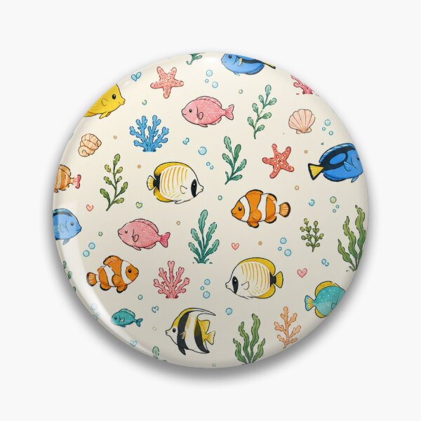 Item preview, Tiny Tropical Fish Cute Underwater Ocean Pattern designed and sold by RJACreative.