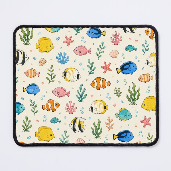 Item preview, Tiny Tropical Fish Cute Underwater Ocean Pattern designed and sold by RJACreative.