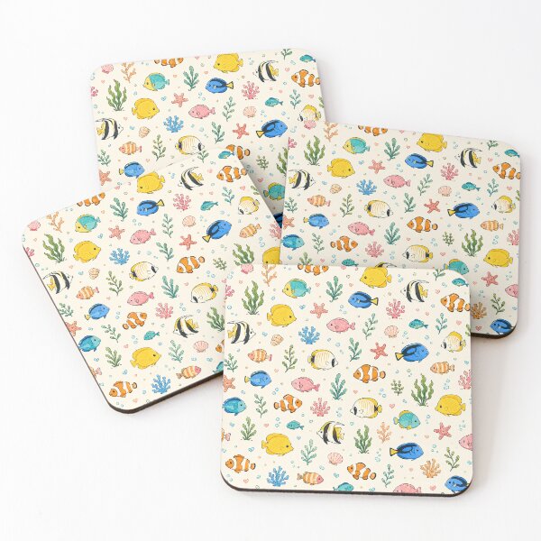 Item preview, Tiny Tropical Fish Cute Underwater Ocean Pattern designed and sold by RJACreative.