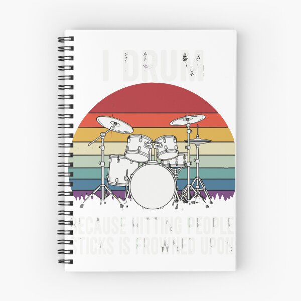 Item preview, I Drum Because Hitting People Sticks Is Frowned Upon Drummers Percussionist Musician designed and sold by SofiBlair.