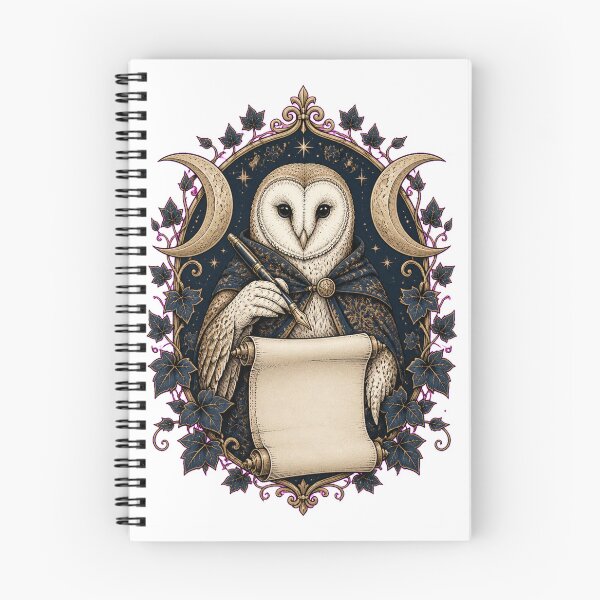 Item preview, Poetic owl with quill pen designed and sold by CalipZO.
