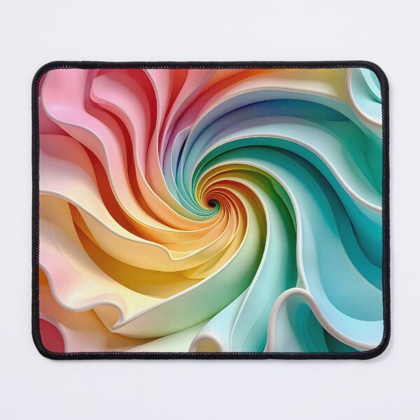 Item preview, Colorful Spiral Pattern in Aqua Pink and Yellow designed and sold by Vicky Brago-Mitchell®.