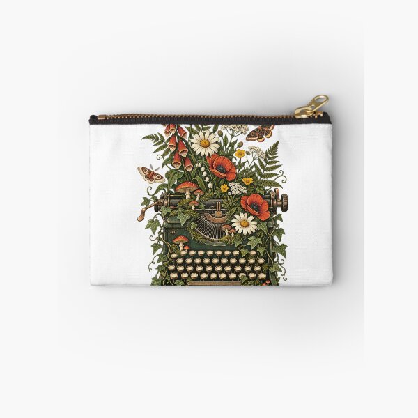 Item preview, Botanical typewriter with wildflowers designed and sold by CalipZO.