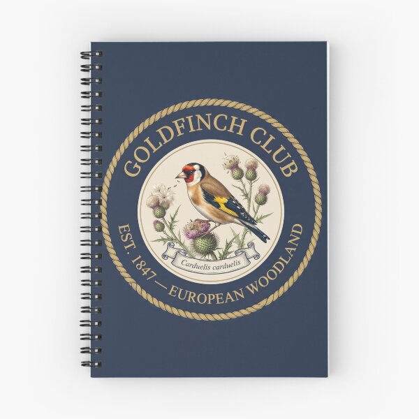 Item preview, Goldfinch Club Vintage Badge European Garden Bird designed and sold by CalmCapy Co.