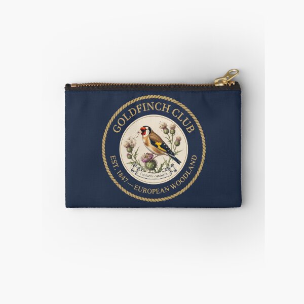 Item preview, Goldfinch Club Vintage Badge European Garden Bird designed and sold by CalmCapy Co.