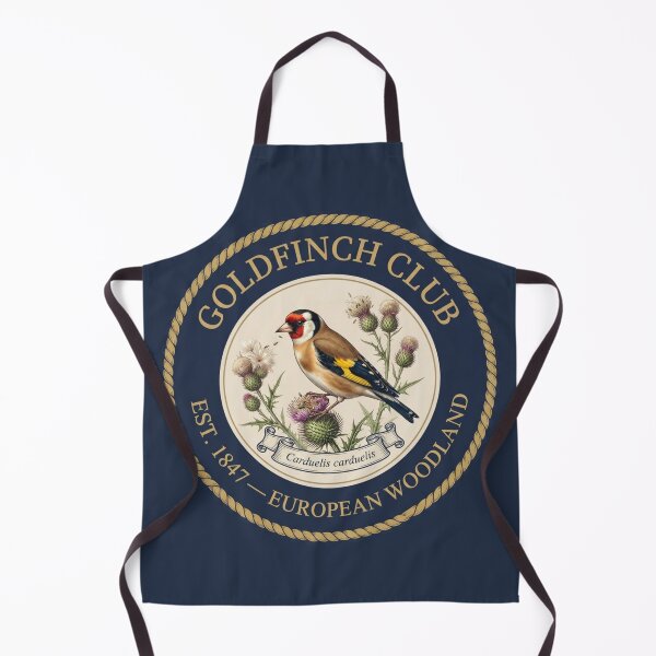 Item preview, Goldfinch Club Vintage Badge European Garden Bird designed and sold by CalmCapy Co.