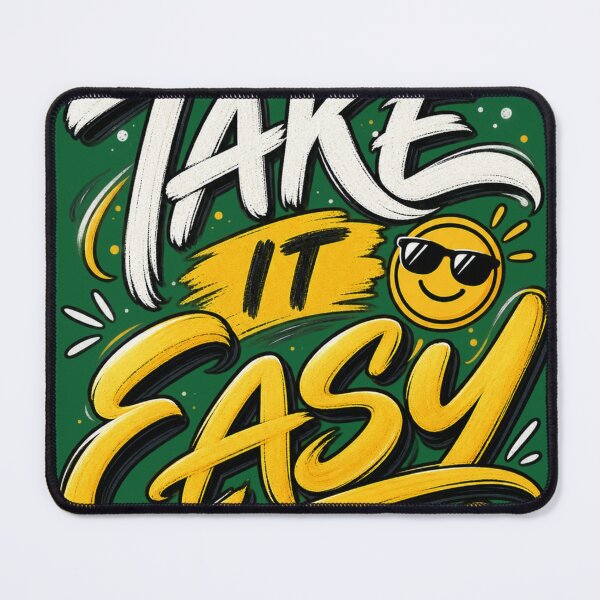 Item preview, Take It Easy – Relaxed Good Vibes Typography Design designed and sold by VasiArtLab.