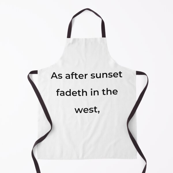 Item preview, “As after sunset fadeth in the west,” - print black designed and sold by ariksworld.