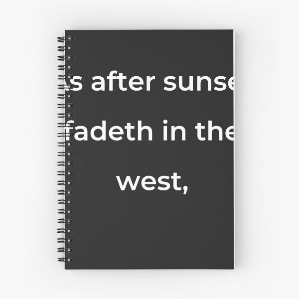 Item preview, “As after sunset fadeth in the west,” - print white designed and sold by ariksworld.