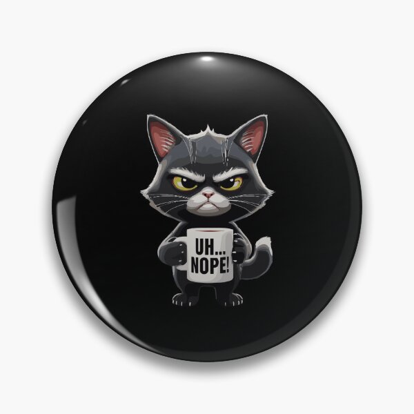 Item preview, Uh... Nope! Grumpy Cat Coffee Lover Humor Feline Sarcasm designed and sold by PopStars1993.