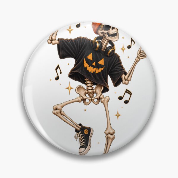Item preview, Dancing Skeleton | Funny Halloween Music Party Design designed and sold by CalmMandala.