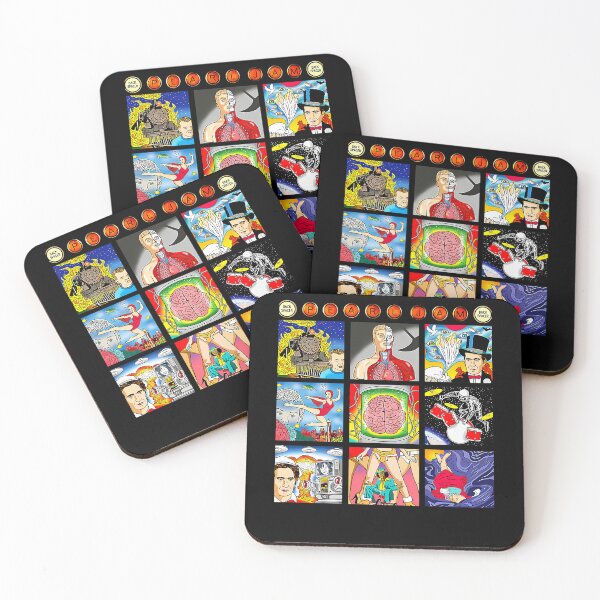 Item preview, Grid Containing Nine Surreal Pop Art Illustration Panels designed and sold by JOESTYLE10.