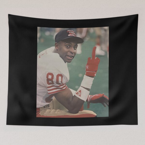 Item preview, 49ers Jerry Rice Flipping The Bird American Football Meme designed and sold by ichigobellbell.