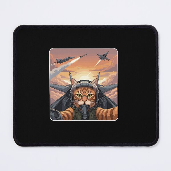 Item preview, Aviator Cat Fighter Jet Pilot Air Force Military Aviation Feline Lover designed and sold by PopStars1993.