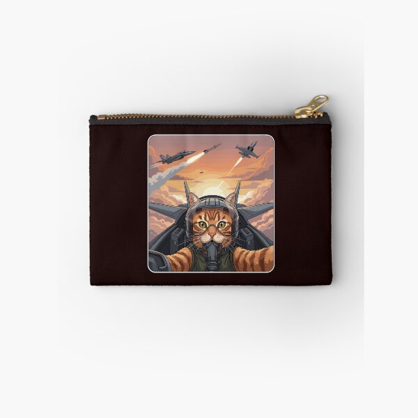 Item preview, Aviator Cat Fighter Jet Pilot Air Force Military Aviation Feline Lover designed and sold by PopStars1993.