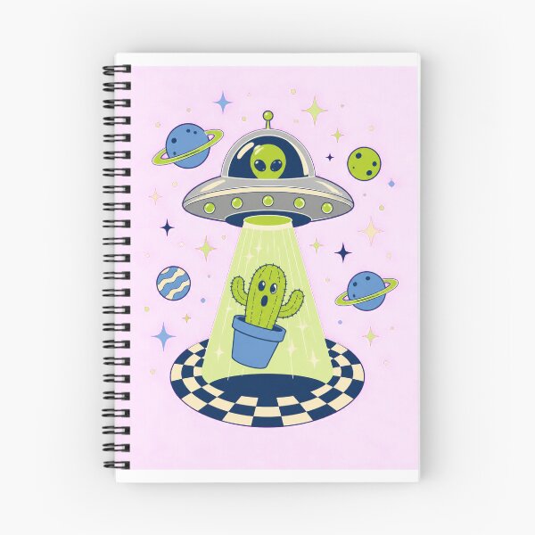 Item preview, UFO abducts surprised cactus designed and sold by CalipZO.