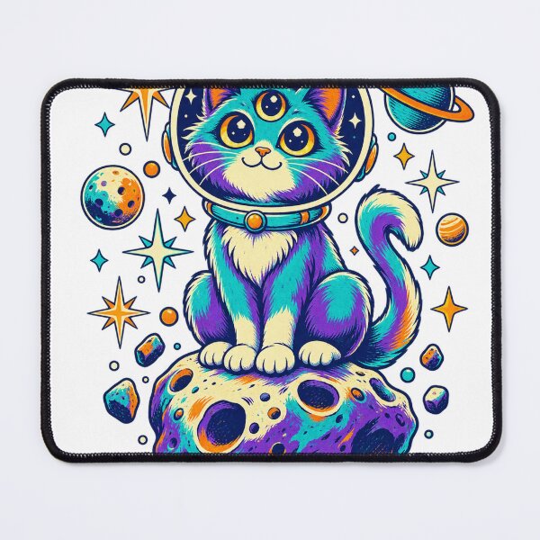 Item preview, Three-eyed cat in space designed and sold by CalipZO.